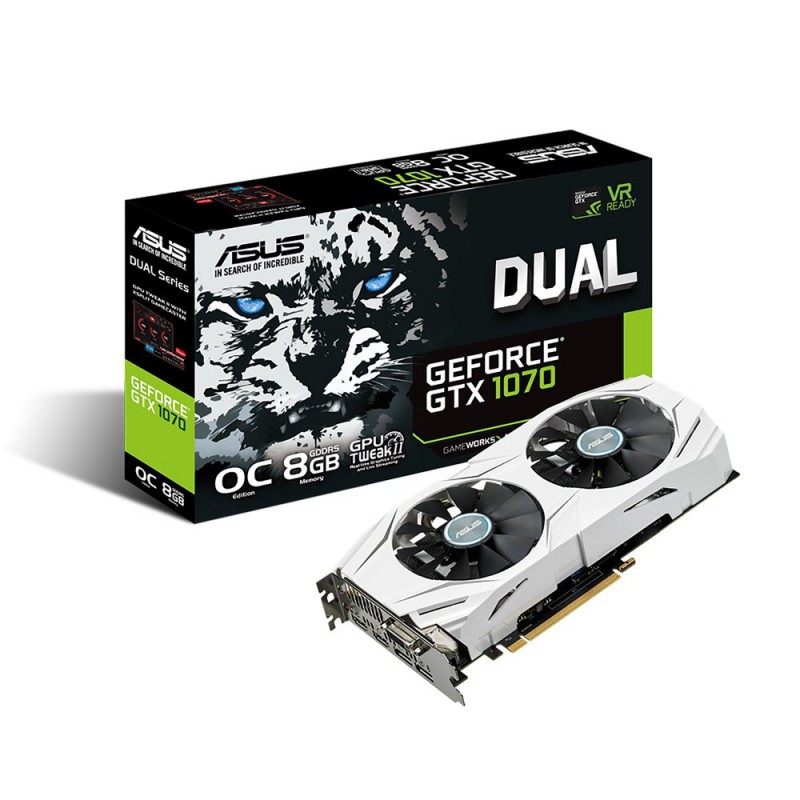 Carte graphique Asus Nvidia GTX 1070 Dual / 8GB 