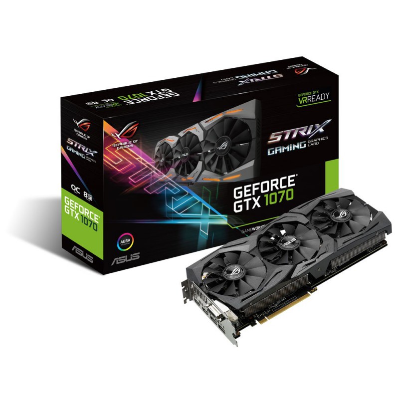 Carte graphique Asus Nvidia GTX 1070 STRIX / 8GB 