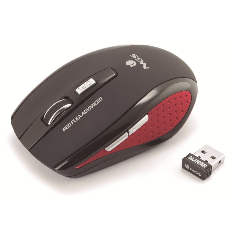 Souris sans Fil NGS Flea Advanced / Rouge