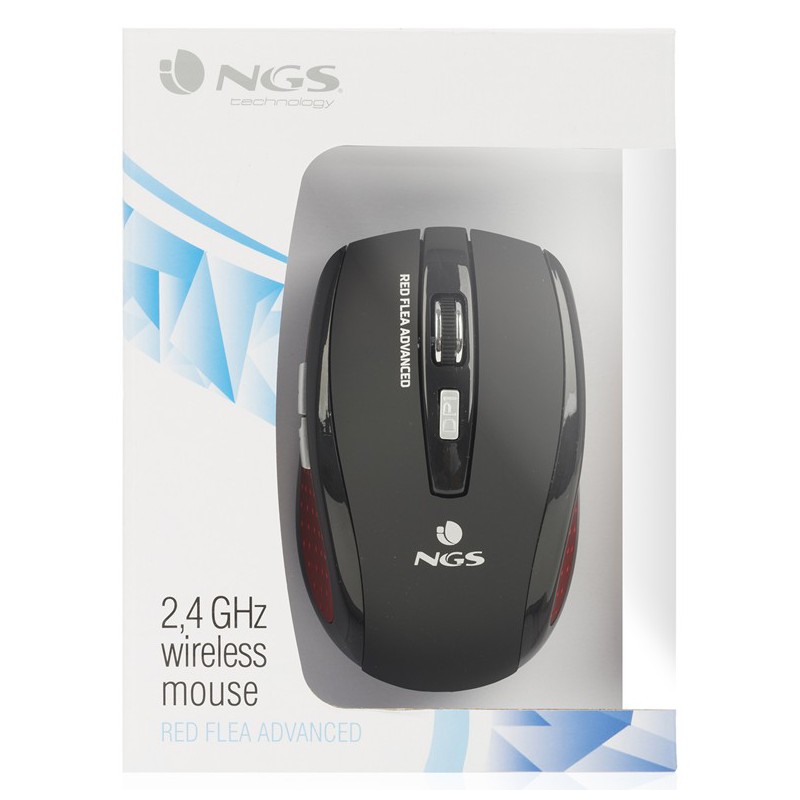 Souris sans Fil NGS Flea Advanced / Rouge