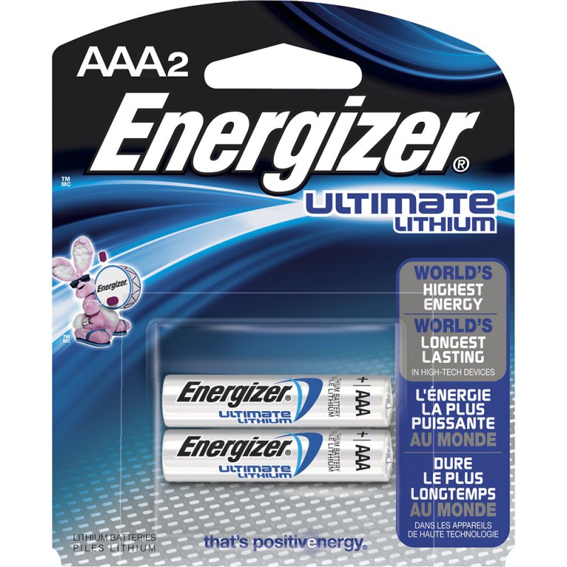 2x Piles Energizer Ultimate Lithium AAA
