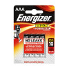 4x Piles Energizer Max +Power Seal AAA