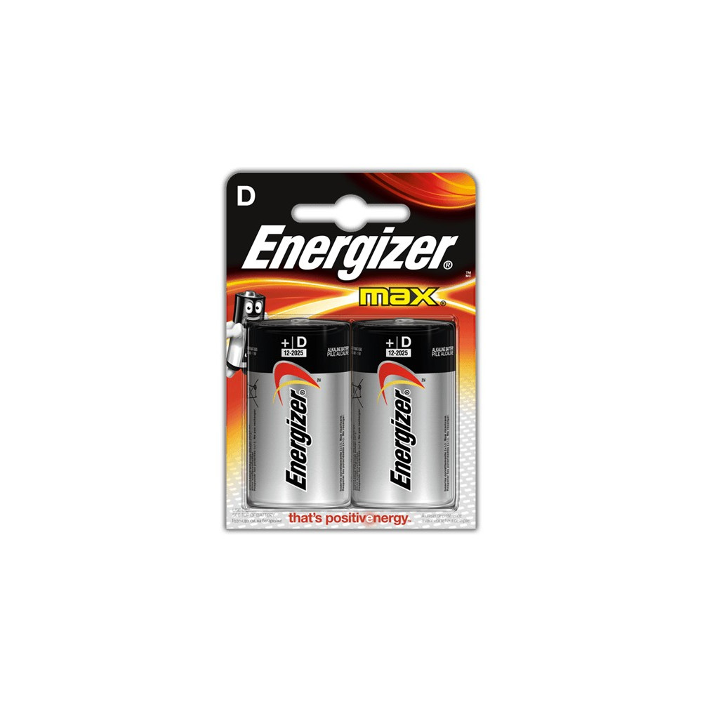 2x Piles Energizer Max D