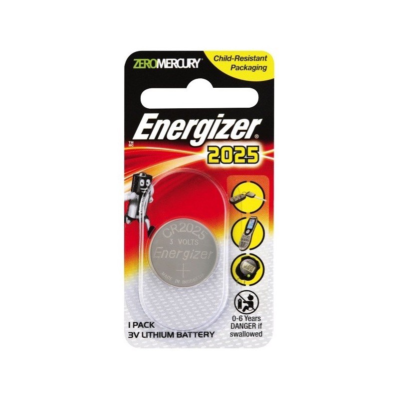 Pile CR2025 ENERGIZER lot de 10 piles lithium 3V CR 2025 3.0 Volts, pile  plate bouton, capacité 170mAh avec étui pour Carte Bancaire - Cdiscount  Jeux - Jouets