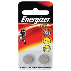 2x Piles Energizer A76 Alkaline 1.5V