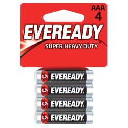 4x Piles Eveready Super Heavy Duty AAA