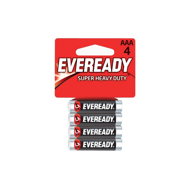 4x Piles Eveready Super Heavy Duty AAA