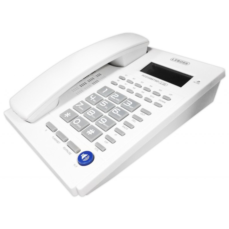 Téléphone Fixe Leboss HCD3588TSD L-22 / Blanc