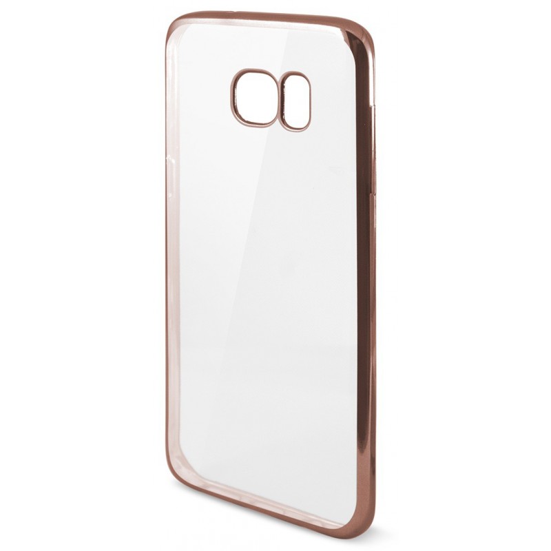 Etui en Silicone KSix Metal Flex pour Samsung Galaxy S7 Edge / Rose Etui en Silicone KSix Metal Flex pour Samsung Galaxy S7 Edge / Rose