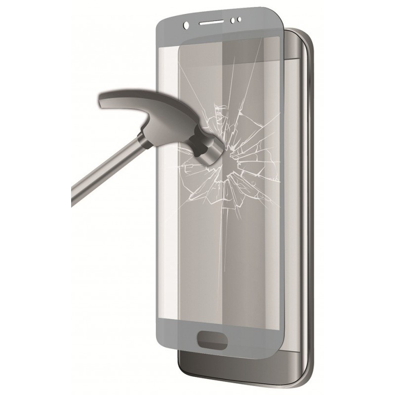 Protection Écran Verre Trempé KSix pour Samsung Galaxy S7 Edge / Gris