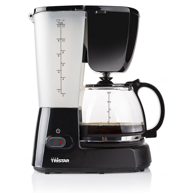 Cafetière Filtre Tristar CM-1282 - 1,25L (12 Tasses), Filtre Permanent, Maintien Chaud 40 Min, 750W