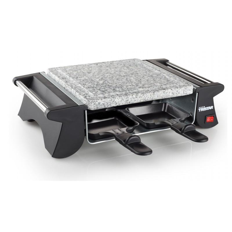 Appareil à raclette 4 coupelles - Pierre à cuire Tristar RA-2990