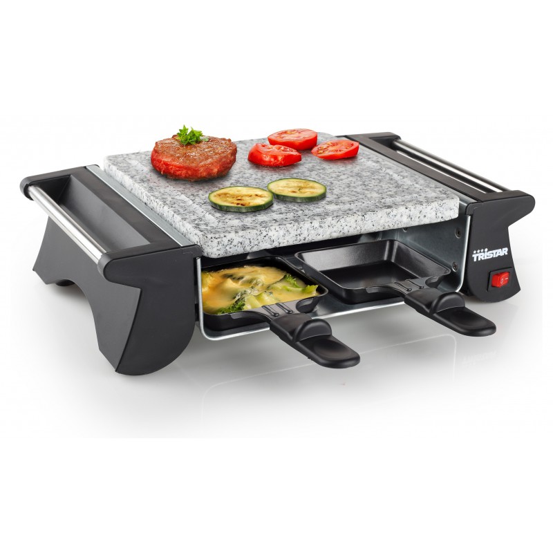 Appareil à raclette 4 coupelles - Pierre à cuire Tristar RA-2990