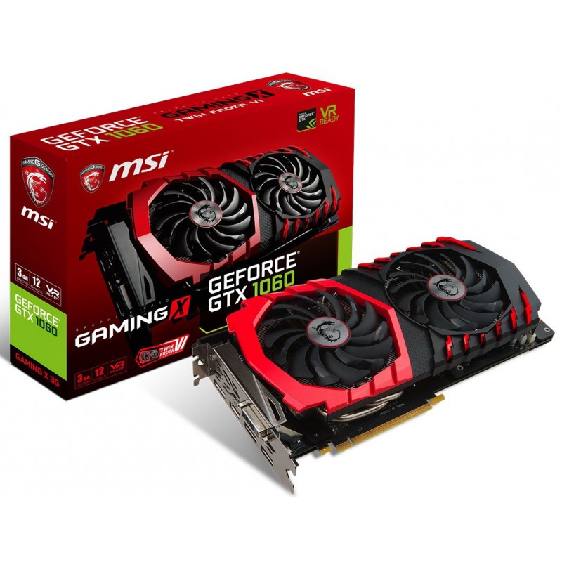 Carte graphique MSI GeForce GTX 1060 / 3 Go DDR5