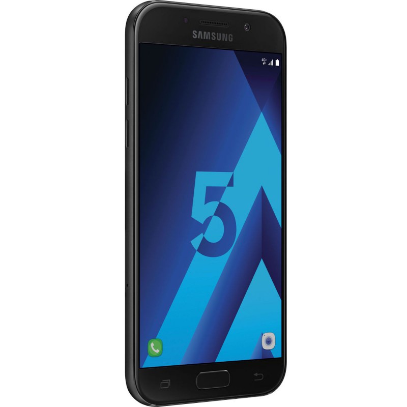 Téléphone Portable Samsung Galaxy A5 2017 / Double SIM / 4G / Noir + Gratuité 60 Dt + SIM Offerte