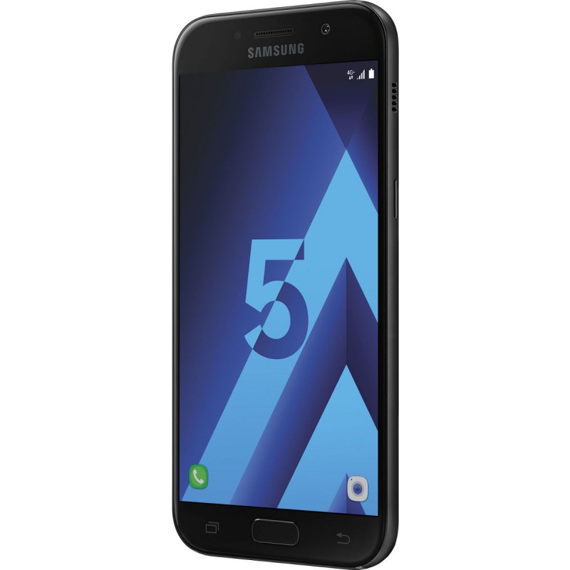 Téléphone Portable Samsung Galaxy A5 2017 / Double SIM / 4G / Noir + Gratuité 60 Dt + SIM Offerte