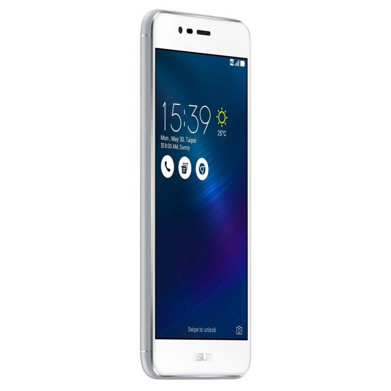 Téléphone Portable Asus ZenFone 3 Max / 4G / Double SIM / Silver + SIM Offerte