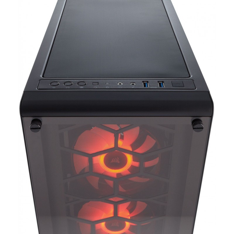 Slide  #4 Boitier Gamer Corsair Crystal 460X Avec fenêtre et LED RGB