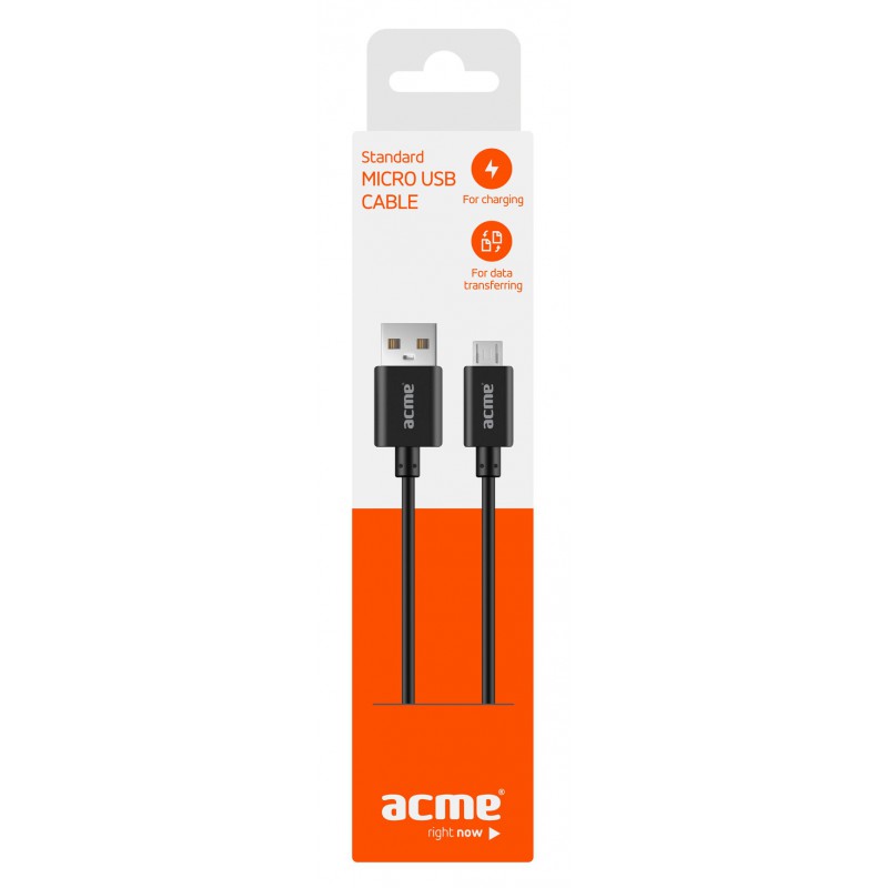 Câble USB vers Micro USB ACME CB01 / Noir