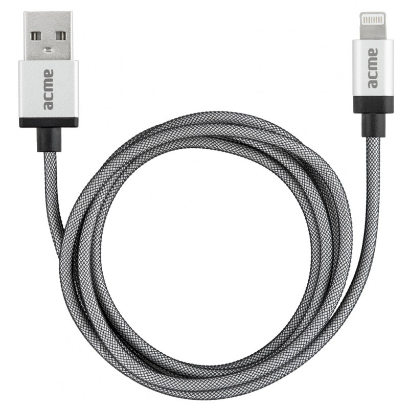 Câble USB vers Lightning ACME CB03-2 / Gris