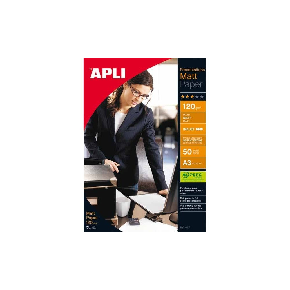 50x Papiers de présentation Mat A3 / 120 g/m²