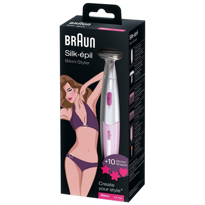 Tondeuse de précision Silk-épil Bikini Styler Braun FG 1100 / Rose