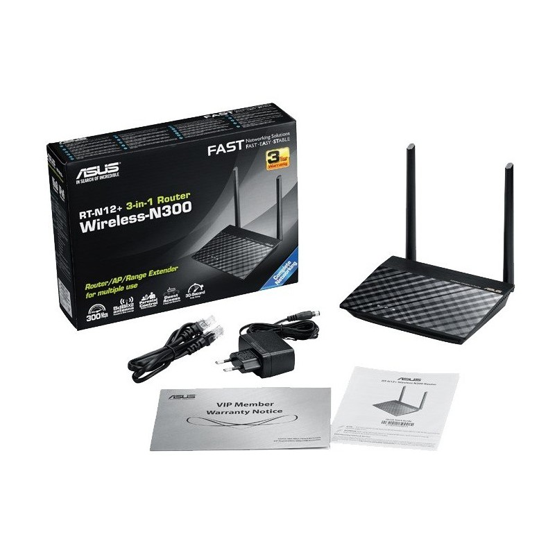 Point d'accées / Routeur Wifi / Répéteur Asus RT-N12+ / 300 Mbps