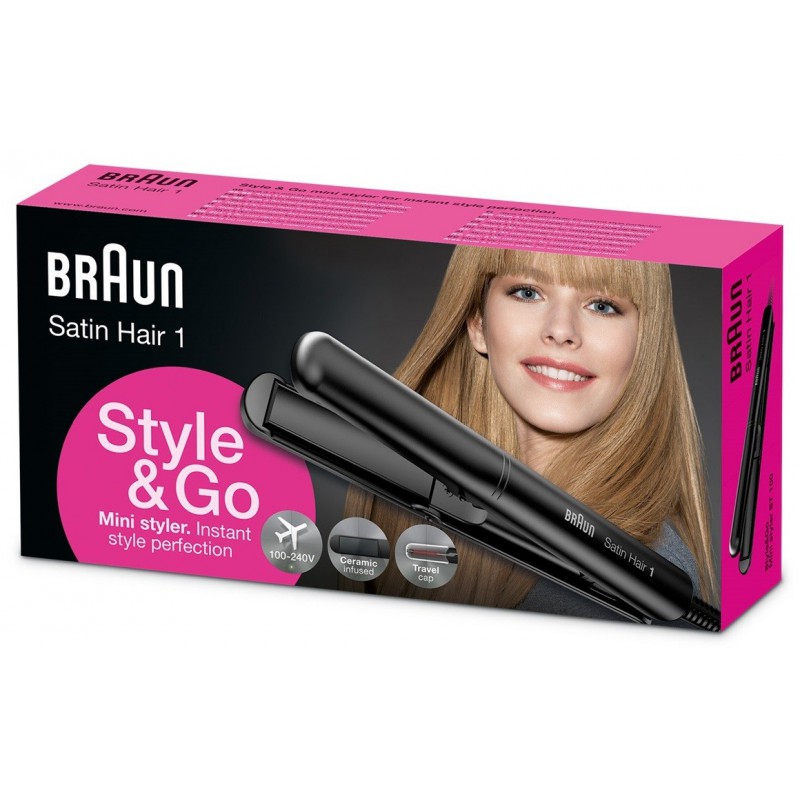 Mini-lisseur Braun Satin Hair 1 Style&Go ST100