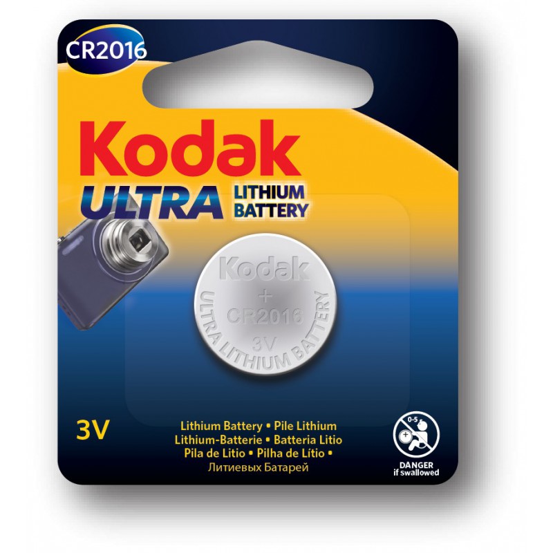 Pile Kodak Ultra CR2016 Lithium 3V