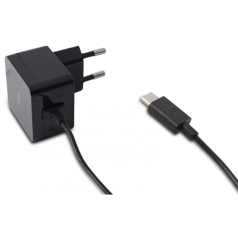 Chargeur secteur Ksix USB Type C / Noir