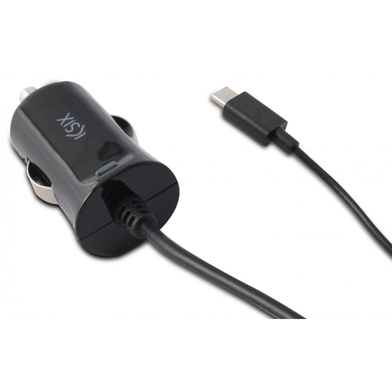 Chargeur Voiture Allume-cigare Ksix USB Type C / Noir