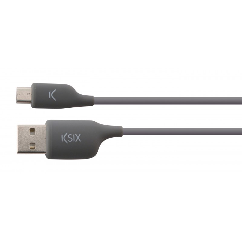 Câble Ksix USB vers Micro USB 2.4A / Gris
