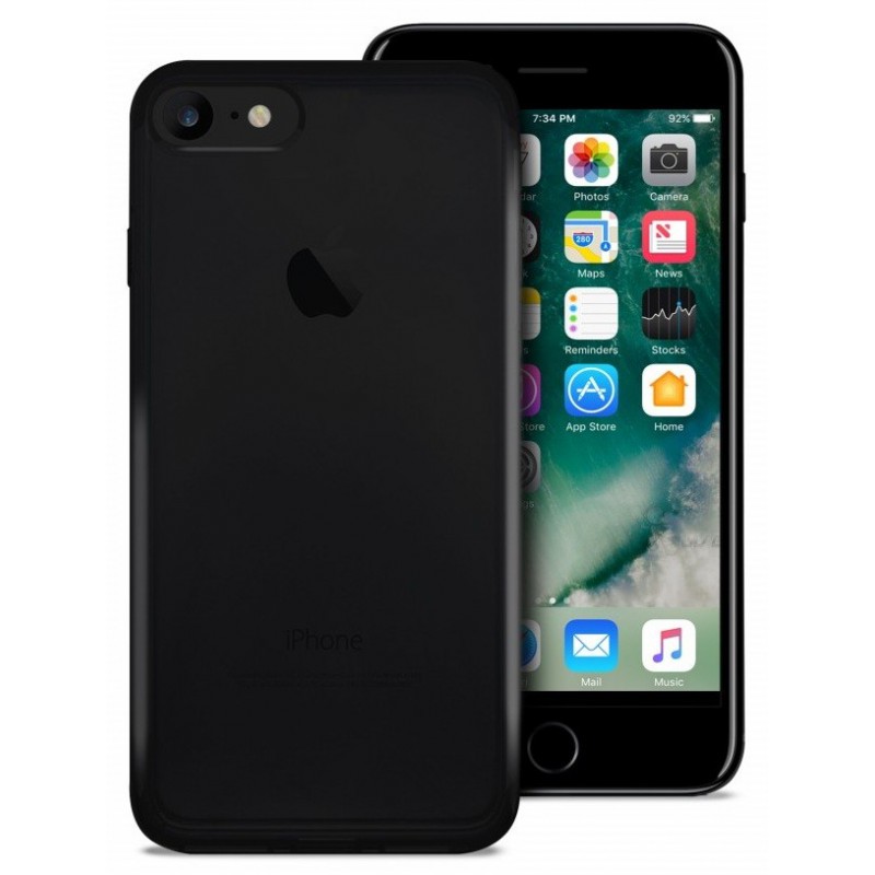 Etui en Silicone Puro pour iPhone 7 / Noir