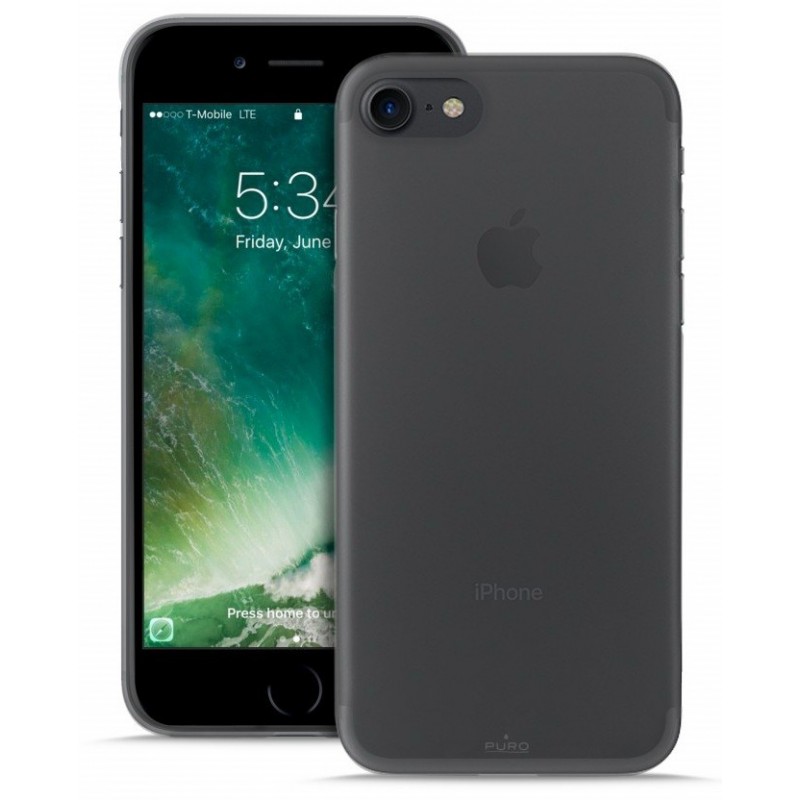 Etui en Silicone Puro Plasma pour iPhone 7 / Noir