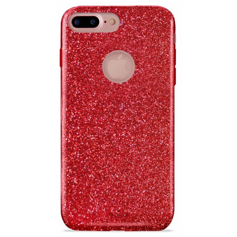 Etui en Silicone Puro Shine pour iPhone 7 Plus / Rouge