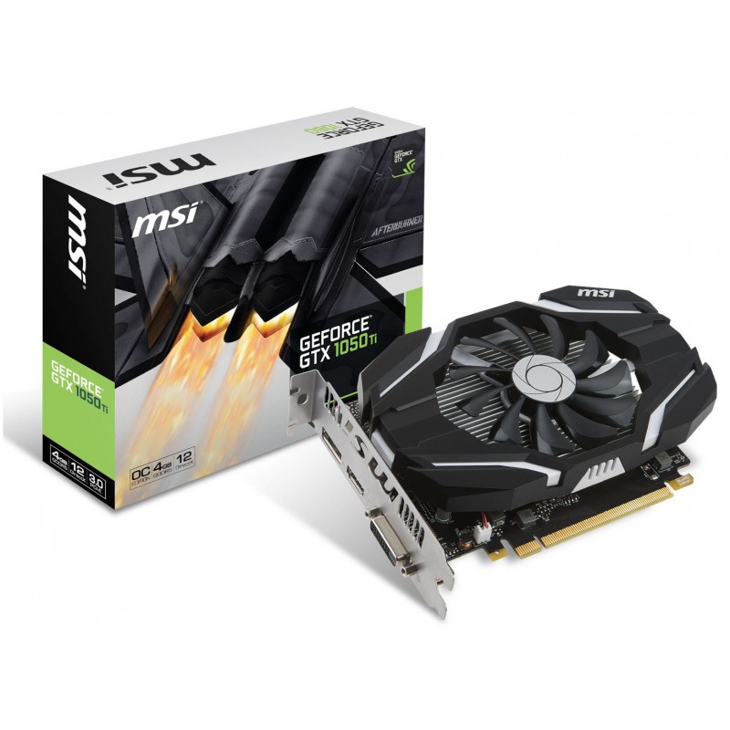 Carte graphique MSI GTX 1050 Ti 4G OC / 4 Go