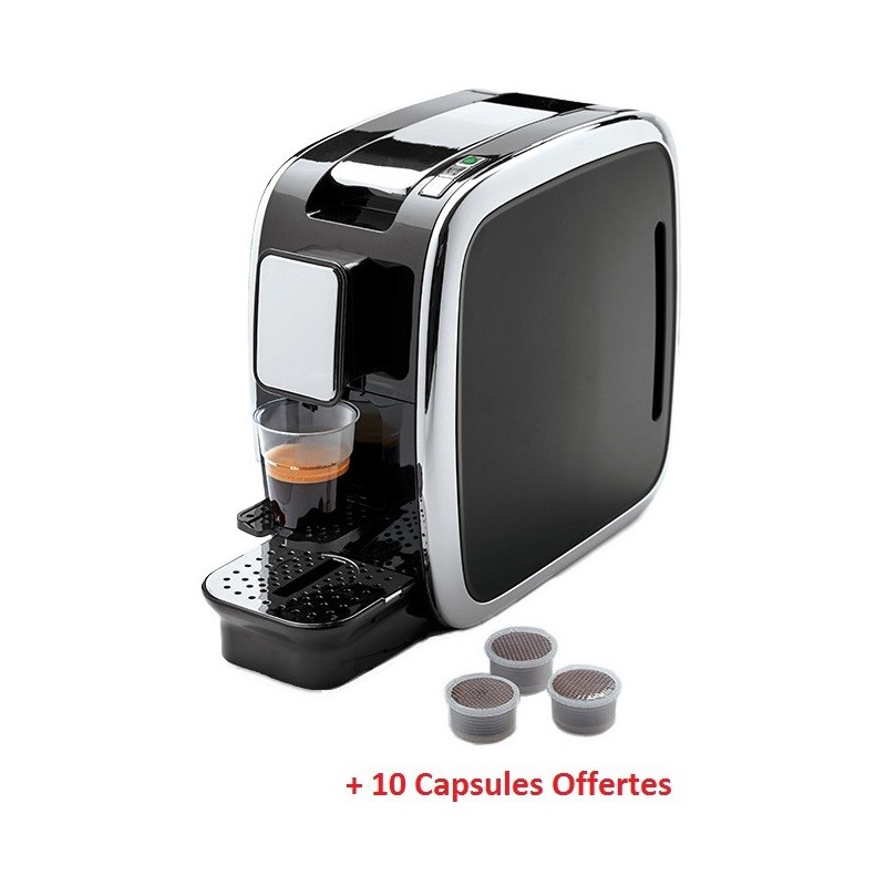 Machine à café à capsules Conti / Noir + 10 capsules