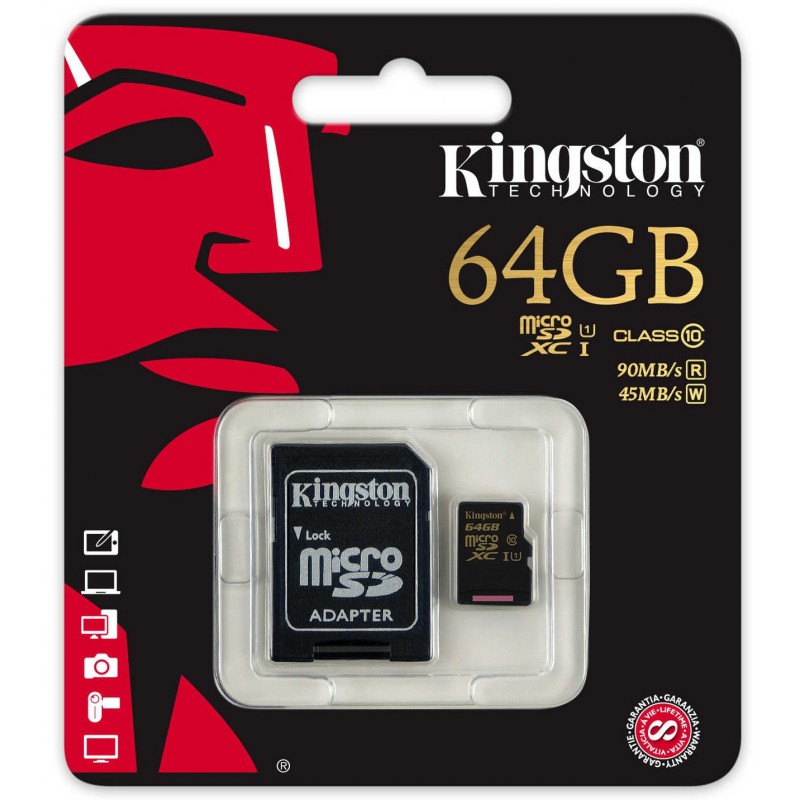 Carte Mémoire Kingston SDXC 128 Go UHS-I U3