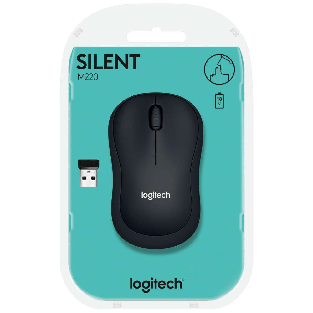 Souris sans fil Logitech M220 Silent / Noir