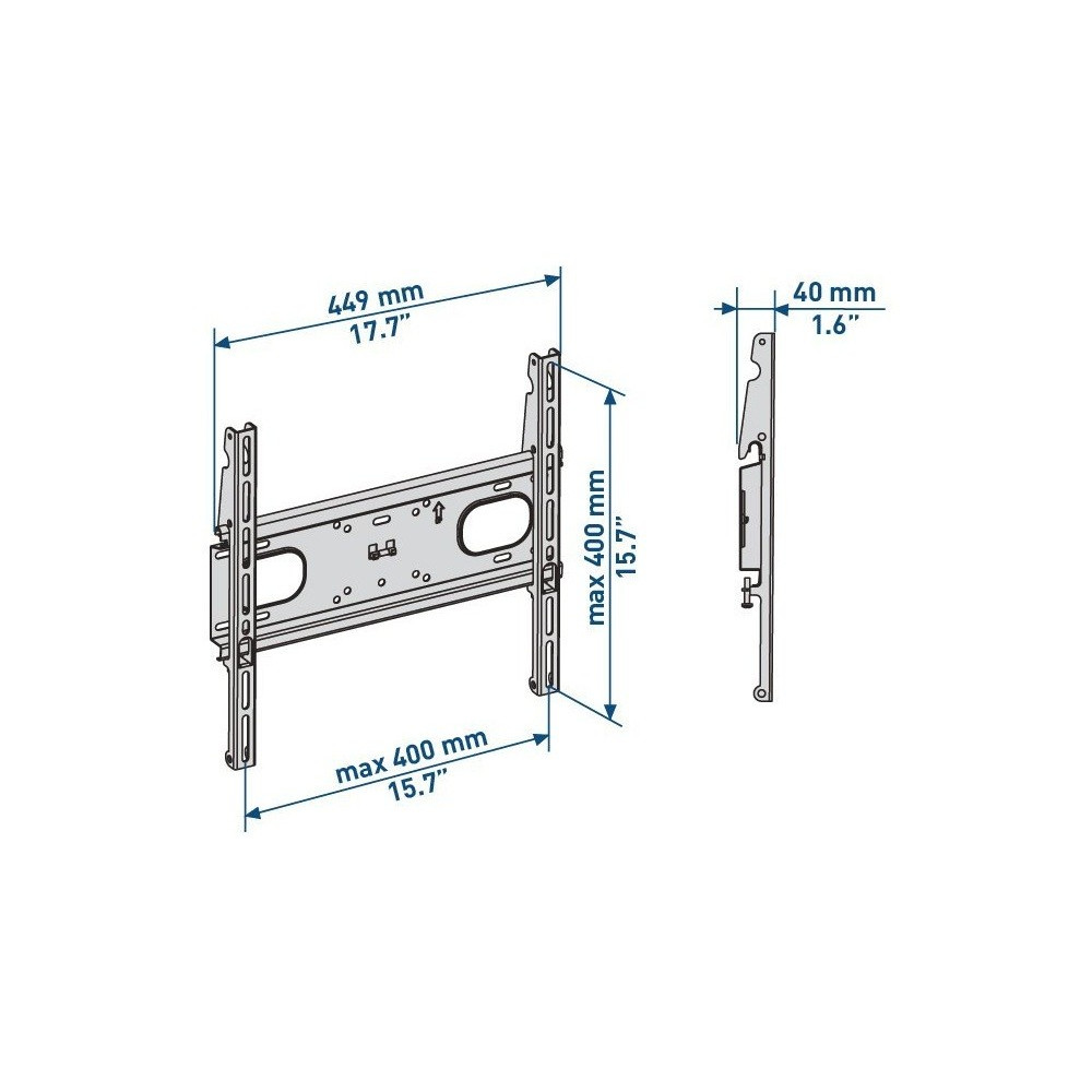 Support mural pour TV Meliconi Stile F400 32"-50"