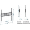 Support mural pour TV Meliconi Curved 400 32"-80"