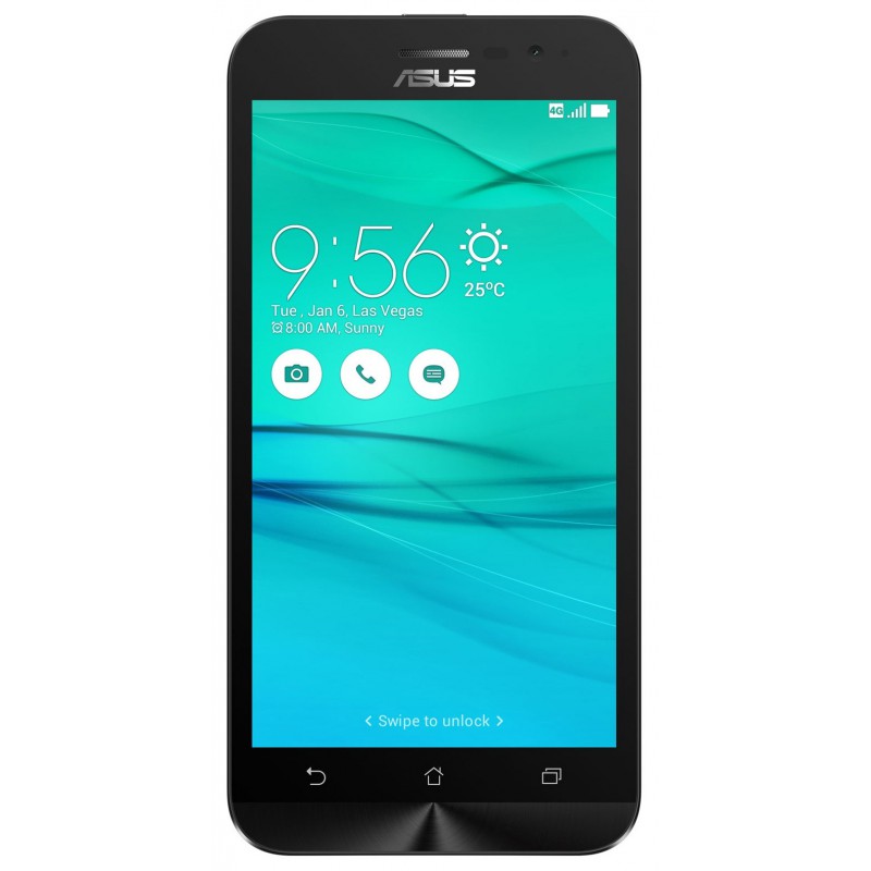 Téléphone Portable Asus ZenFone Go / 4G / Double SIM / Noir + SIM Offerte