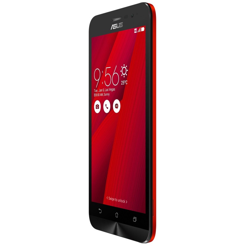 Téléphone Portable Asus ZenFone Go / 3G / Double SIM / Rouge + SIM Offerte