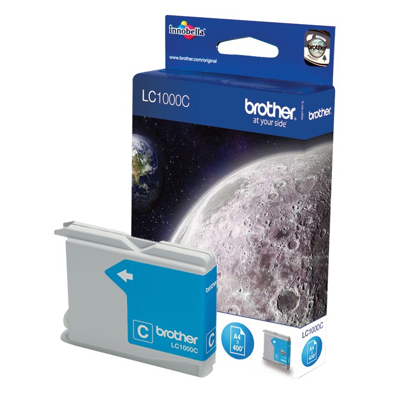 Cartouche Jet d'encre Originale Brother LC1000C / Cyan