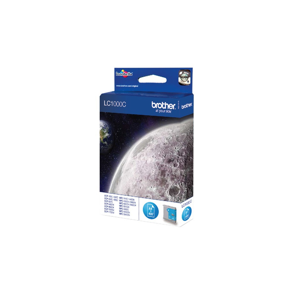 Cartouche Jet d'encre Originale Brother LC1000C / Cyan