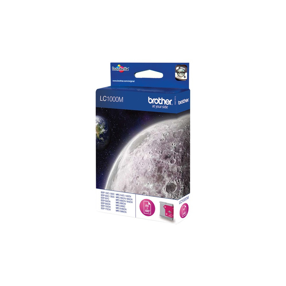 Cartouche Jet d'encre Originale Brother LC1000M / Magenta