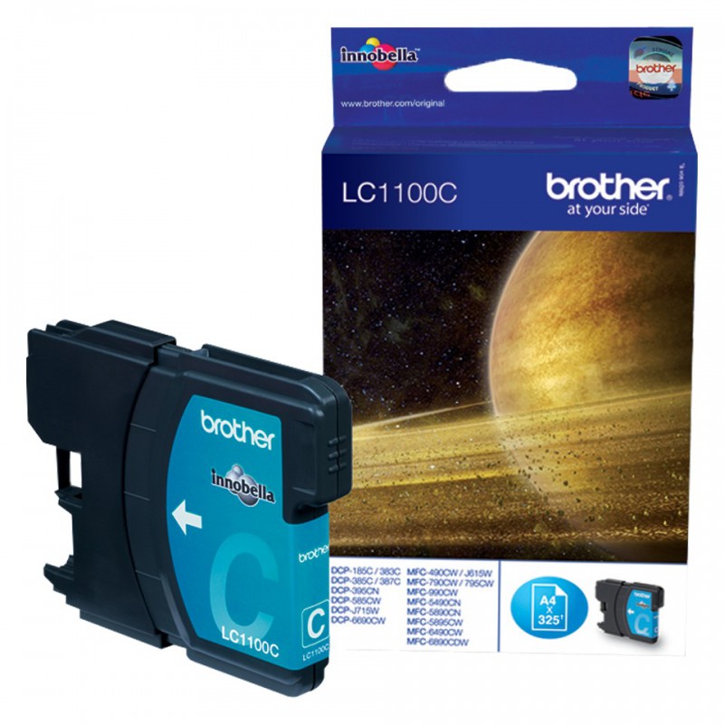 Cartouche Jet d'encre Originale Brother LC1100C / Cyan