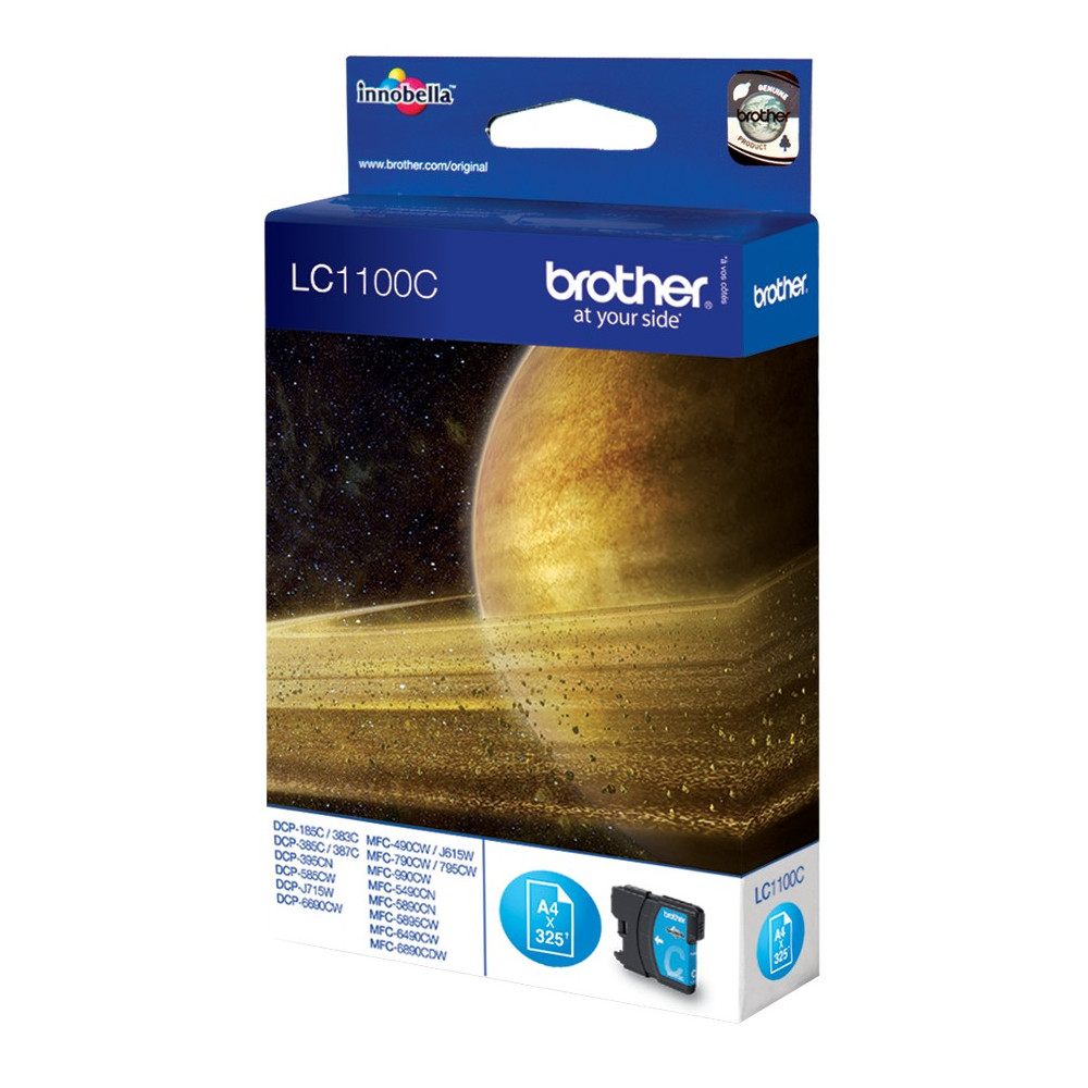 Cartouche Jet d'encre Originale Brother LC1100C / Cyan