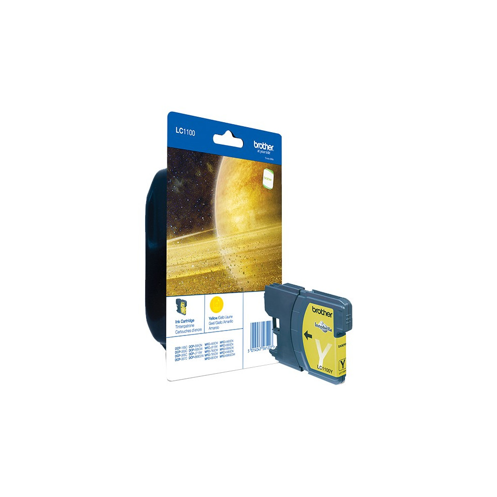Cartouche Jet d'encre Originale Brother LC1100Y / Jaune