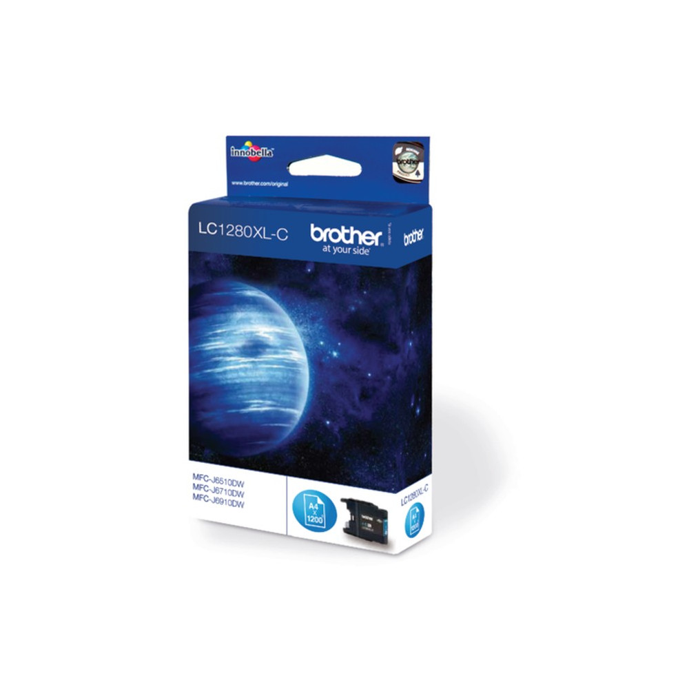 Cartouche Jet d'encre Originale Brother LC1280XLC / Cyan